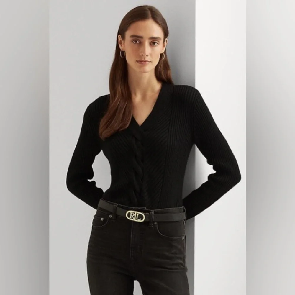 Ralph Lauren Fricklie V Neck Sweater - Picture 2 of 14